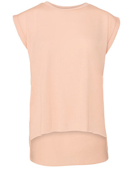 Women´s Flowy Muscle Tee With Rolled Cuff